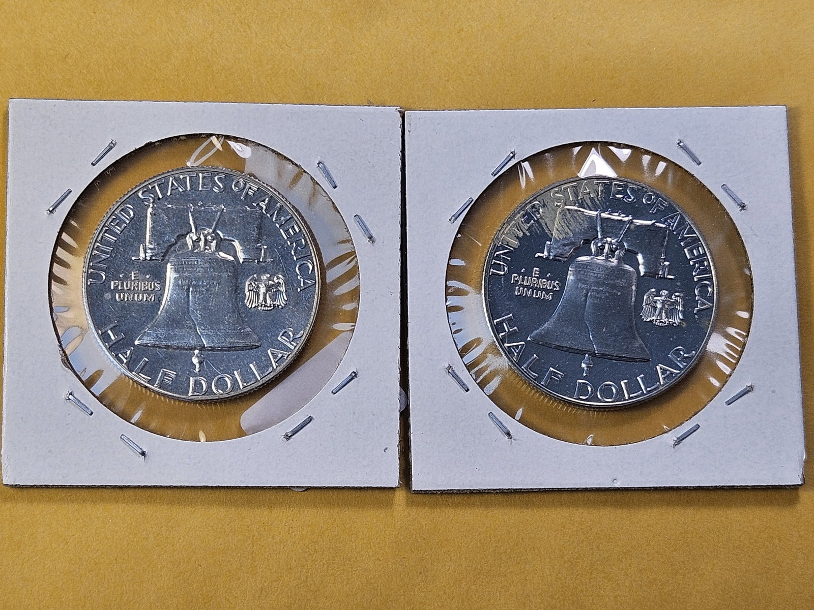 Two GEM Proof Franklin Silver Half Dollars - 4