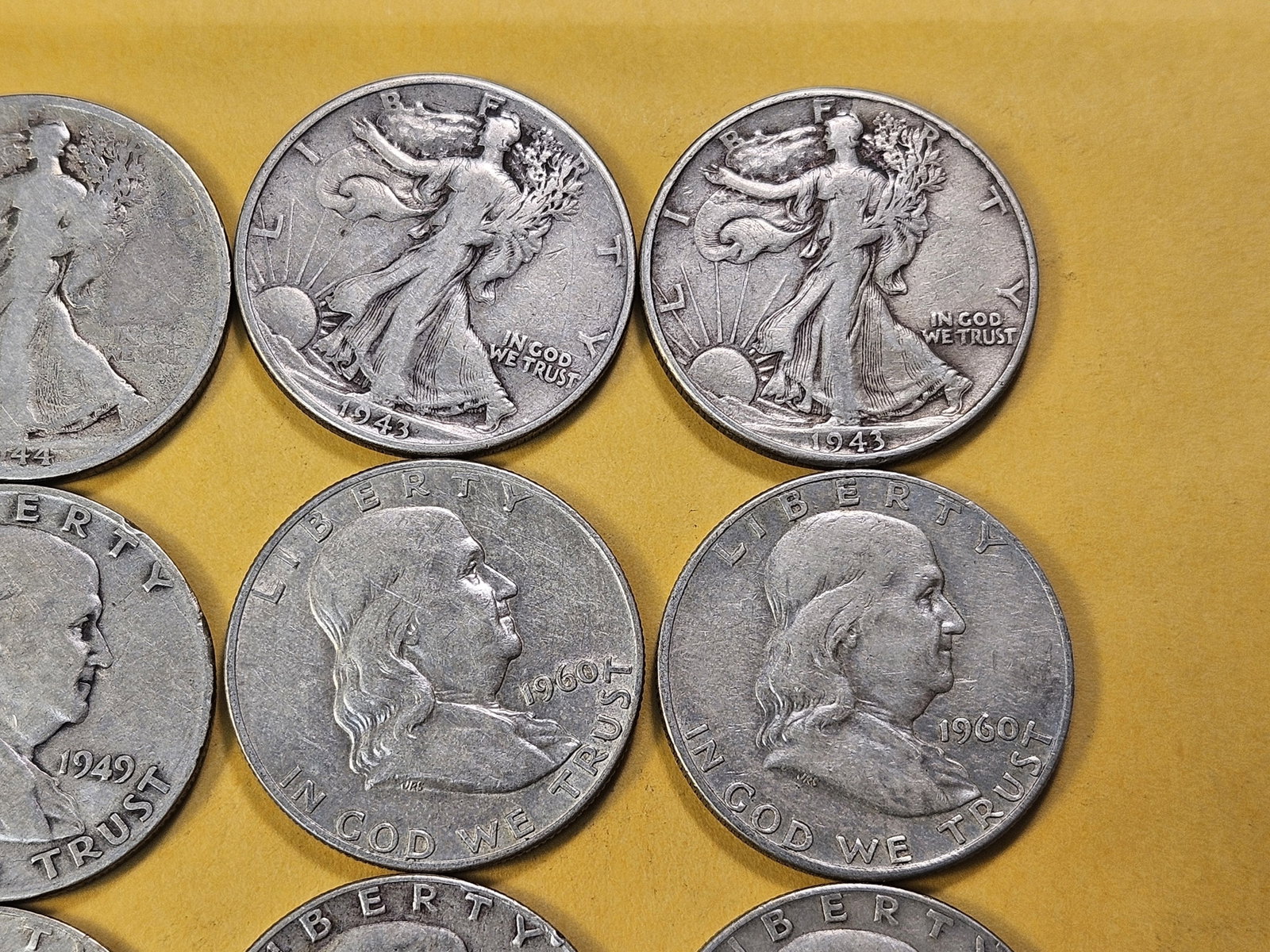 Full Roll! Twenty US Silver Half Dollars - 3