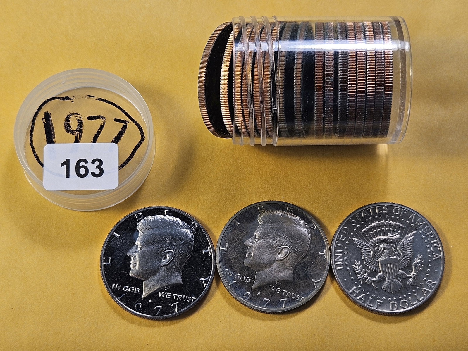 Full Roll of 1977 GEM Proof Kennedy Half Dollars - 2