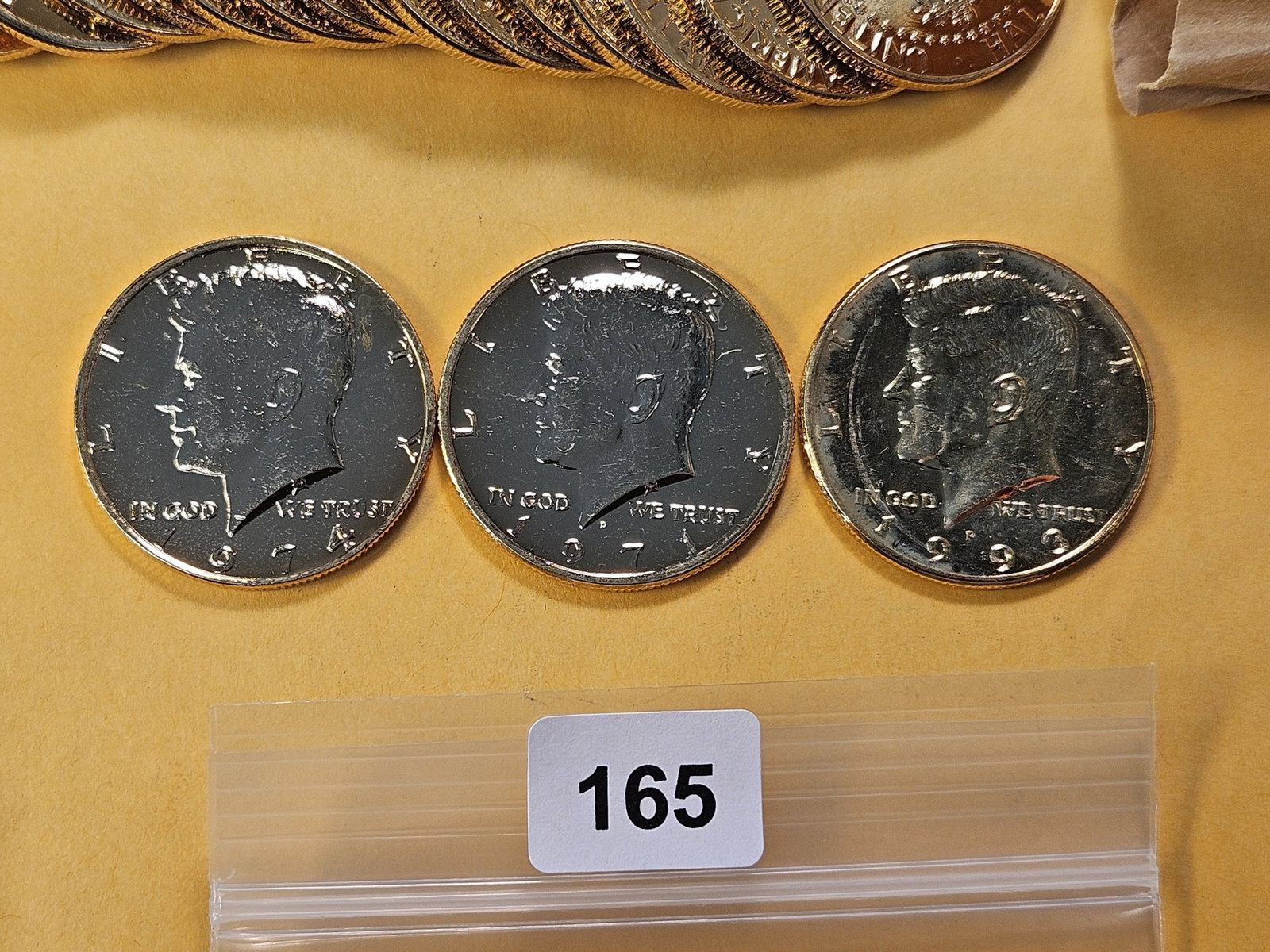 Full Roll! Twenty Gold Plated Clad Kennedy Half Dollars - 3