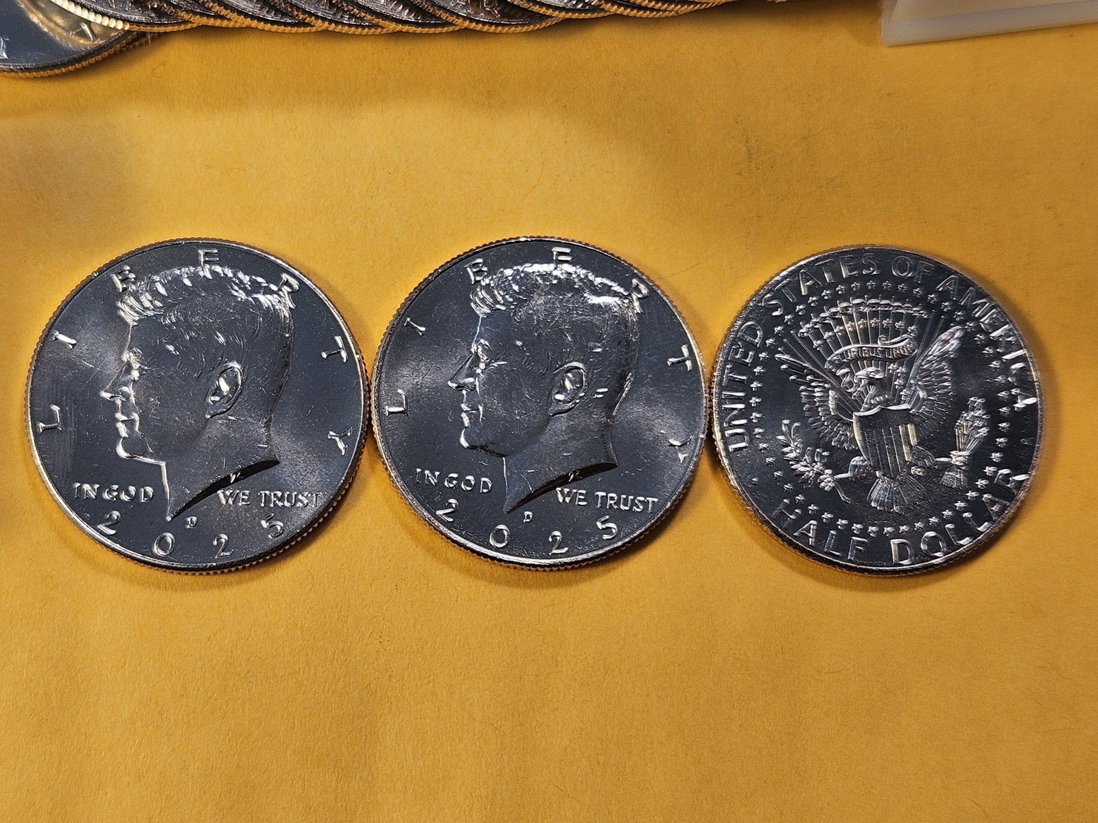 Nineteen 2025 Kennedy Half Dollars - 3