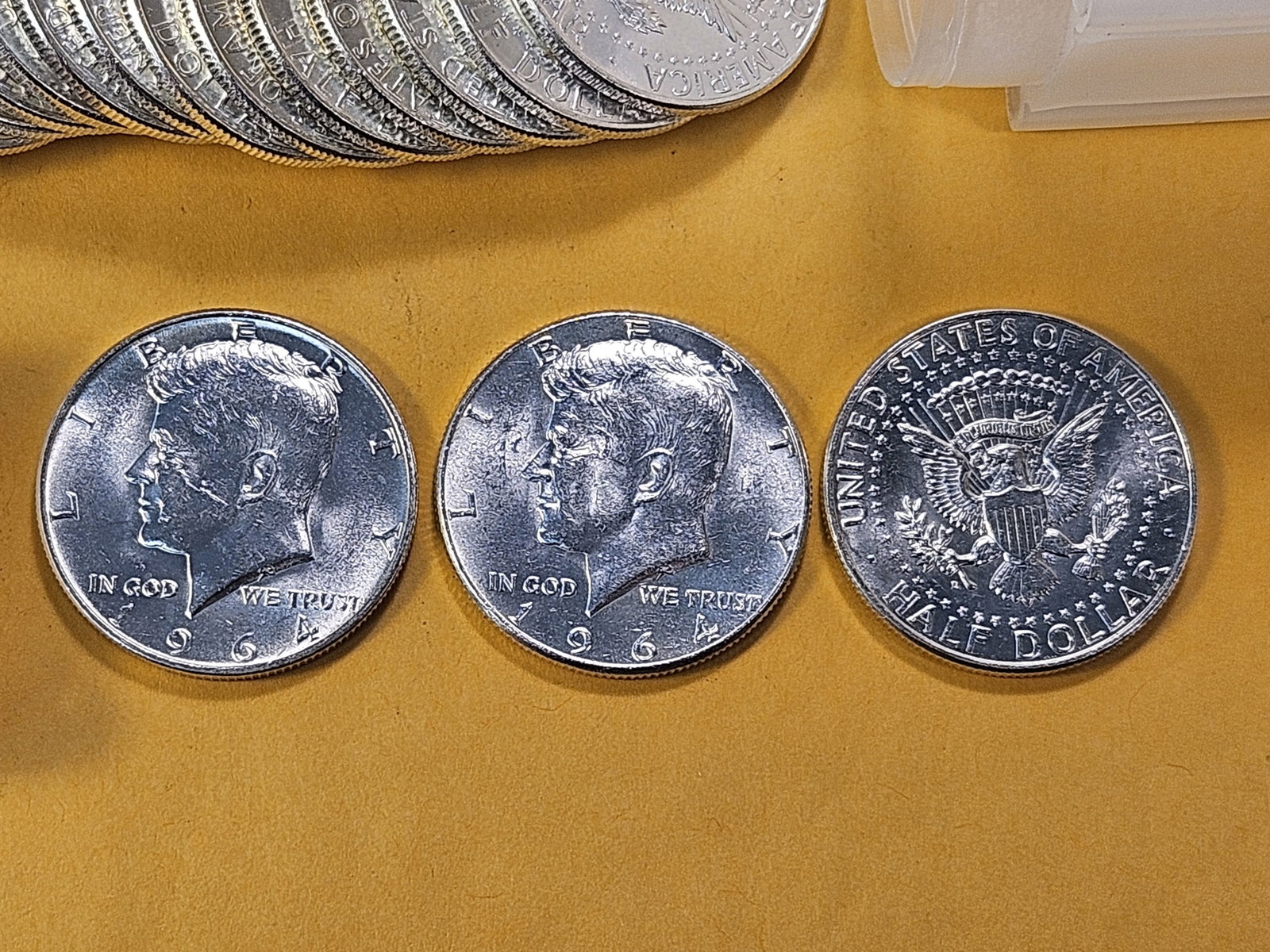 Full Roll! Twenty 1964 Kennedy Silver Half Dollars - 3