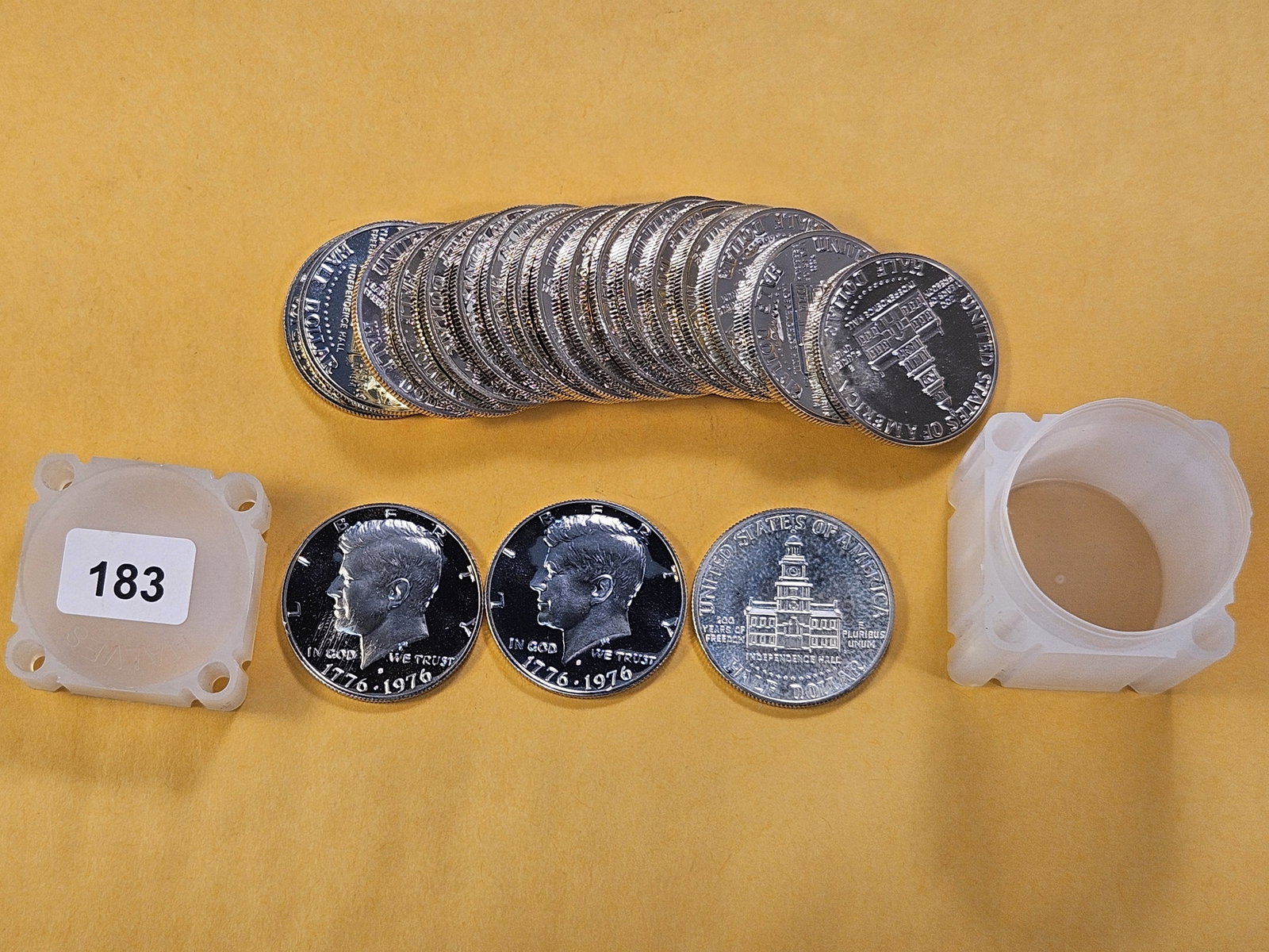 Full Roll of 1976-S Proof Kennedy Silver Half Dollars - 2