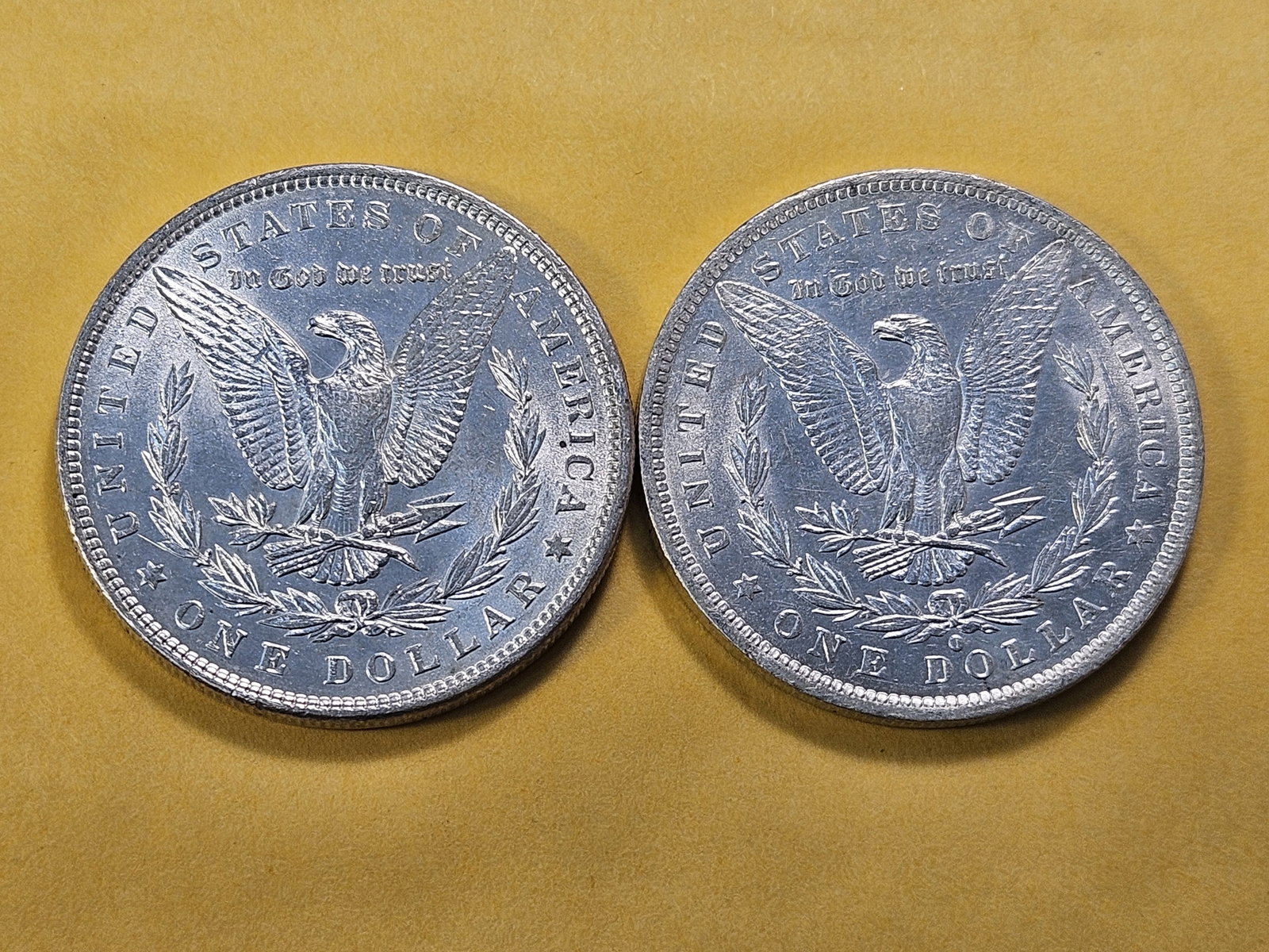 Two About Uncirculated Morgan Silver Dollar - 4