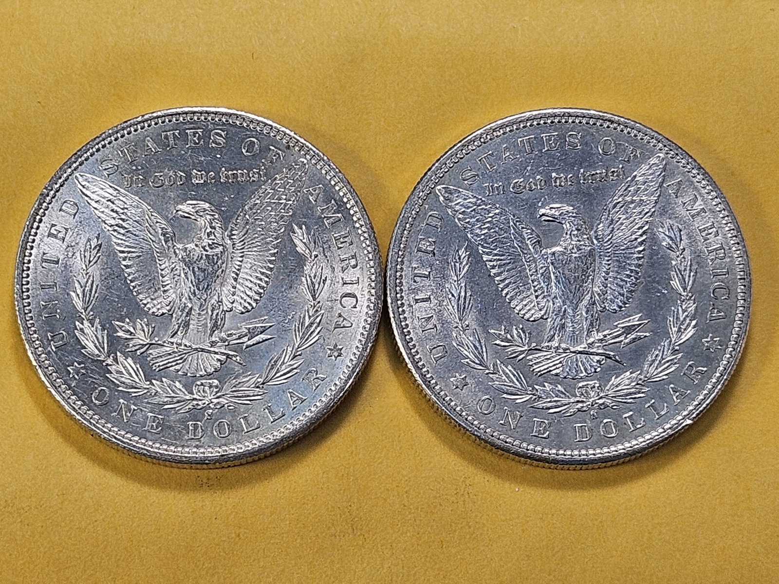 Two 1897-S Morgan Silver Dollar - 4
