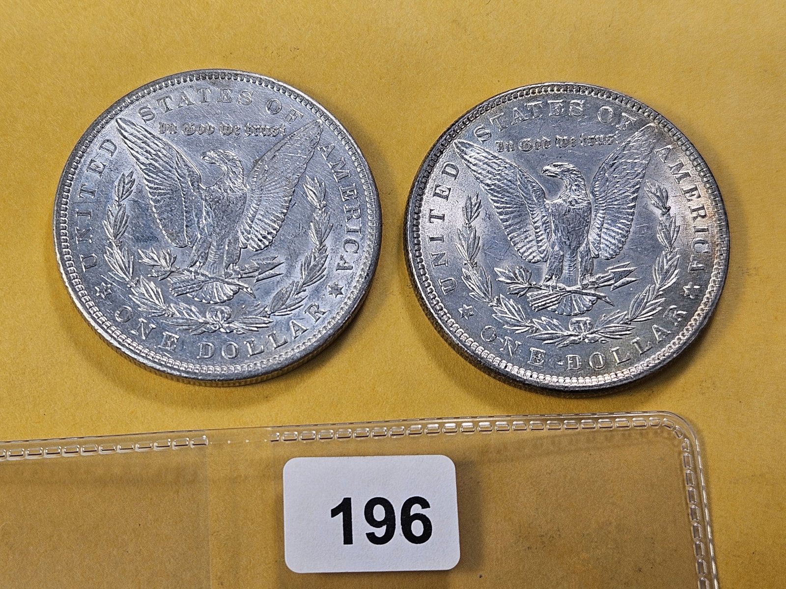 Two About Uncirculated Morgan Silver Dollar - 3