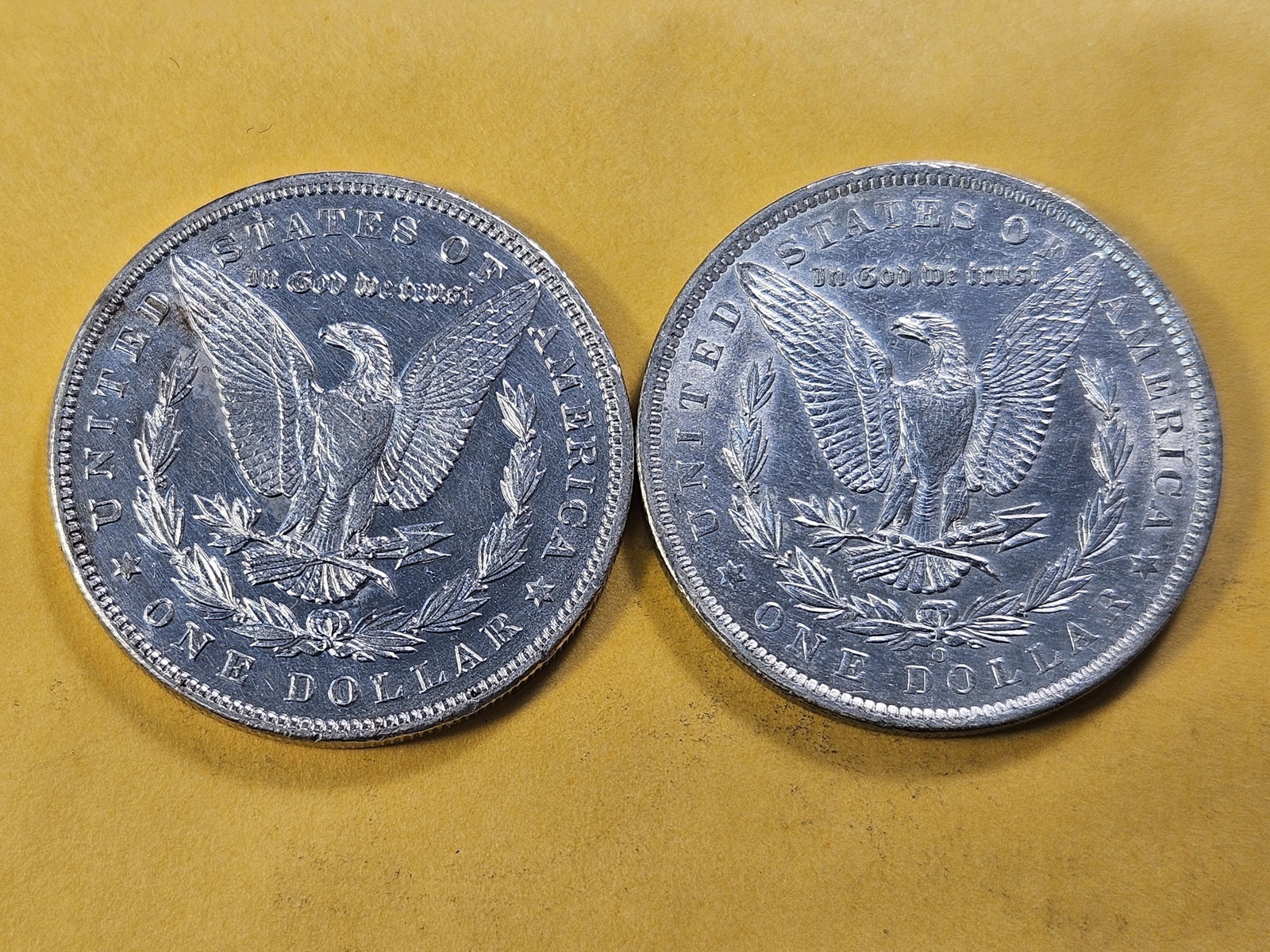 Two About Uncirculated Morgan Silver Dollar - 4