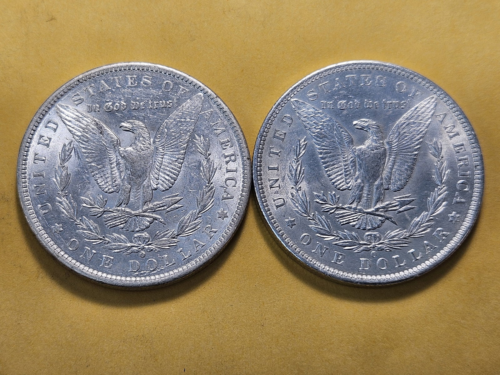 Two About Uncirculated Morgan Silver Dollar - 4