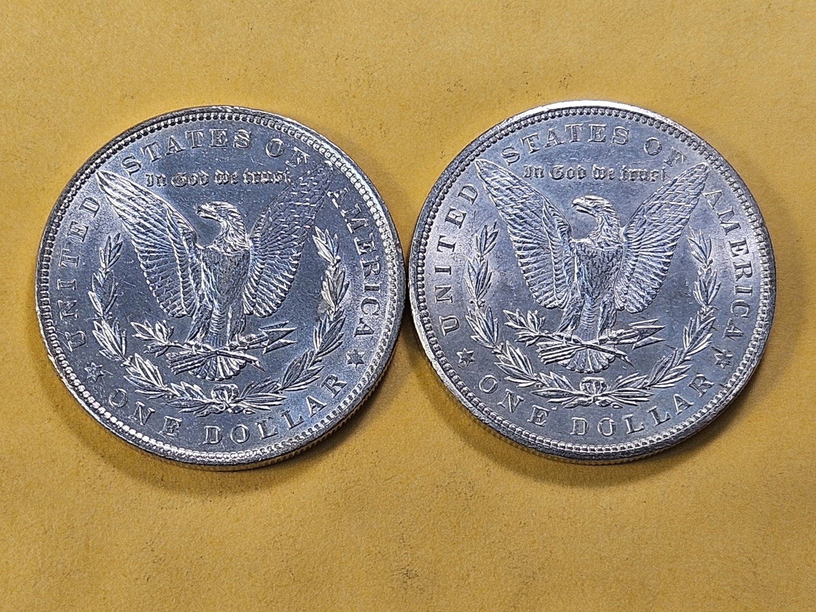 Two About Uncirculated Morgan Silver Dollar - 4