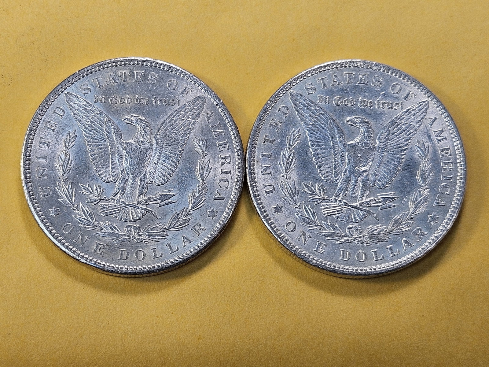Two About Uncirculated Morgan Silver Dollar - 4