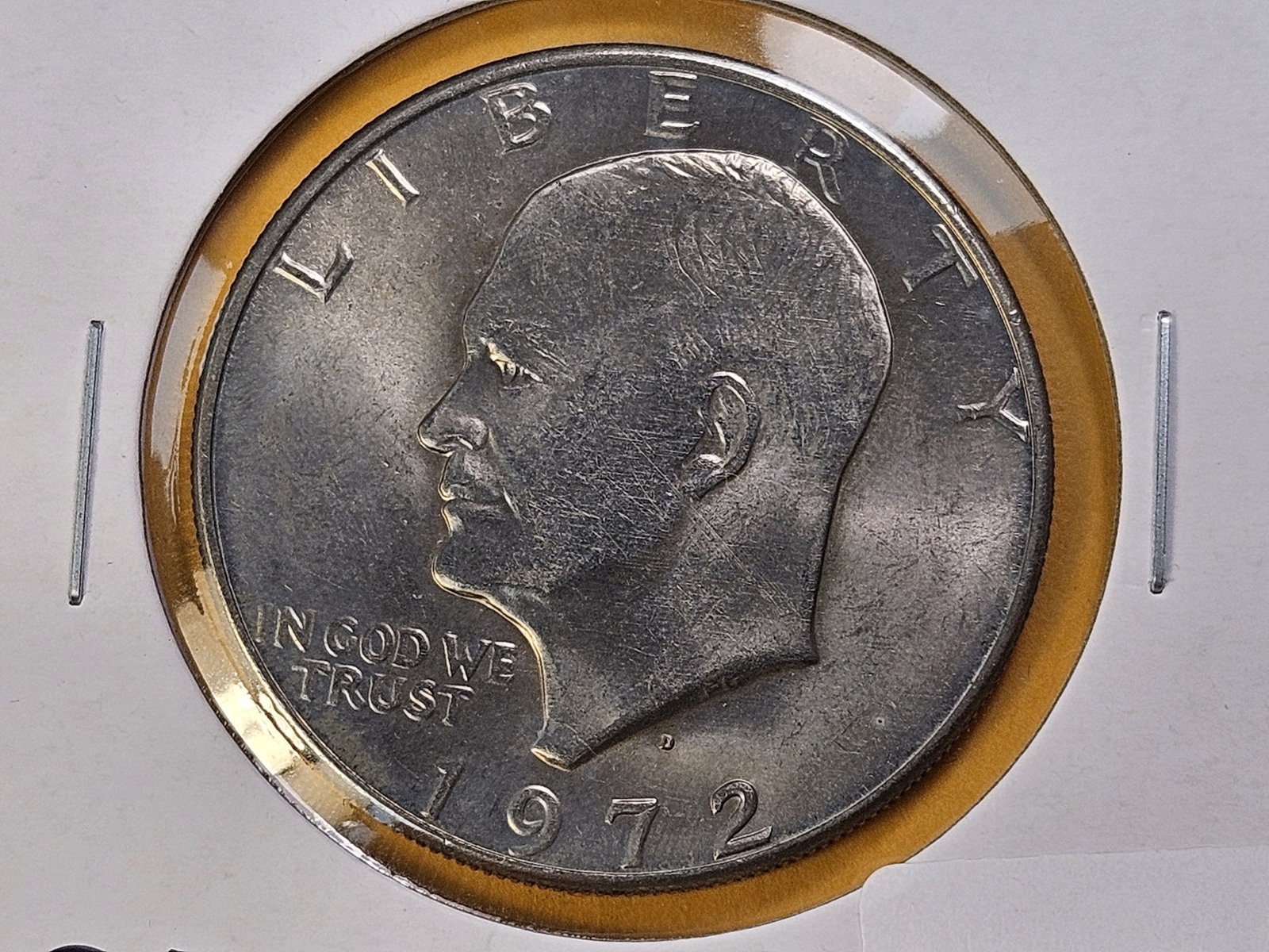 VARIETY! 1972-D Eisenhower Dollar: Double Die Obverse! VP-002