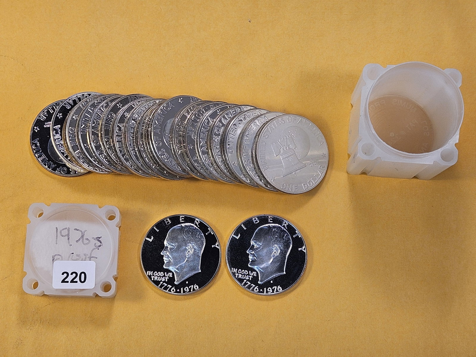 Full Roll! Twenty GEM Proof 1976-S Eisenhower Silver Dollars - 2