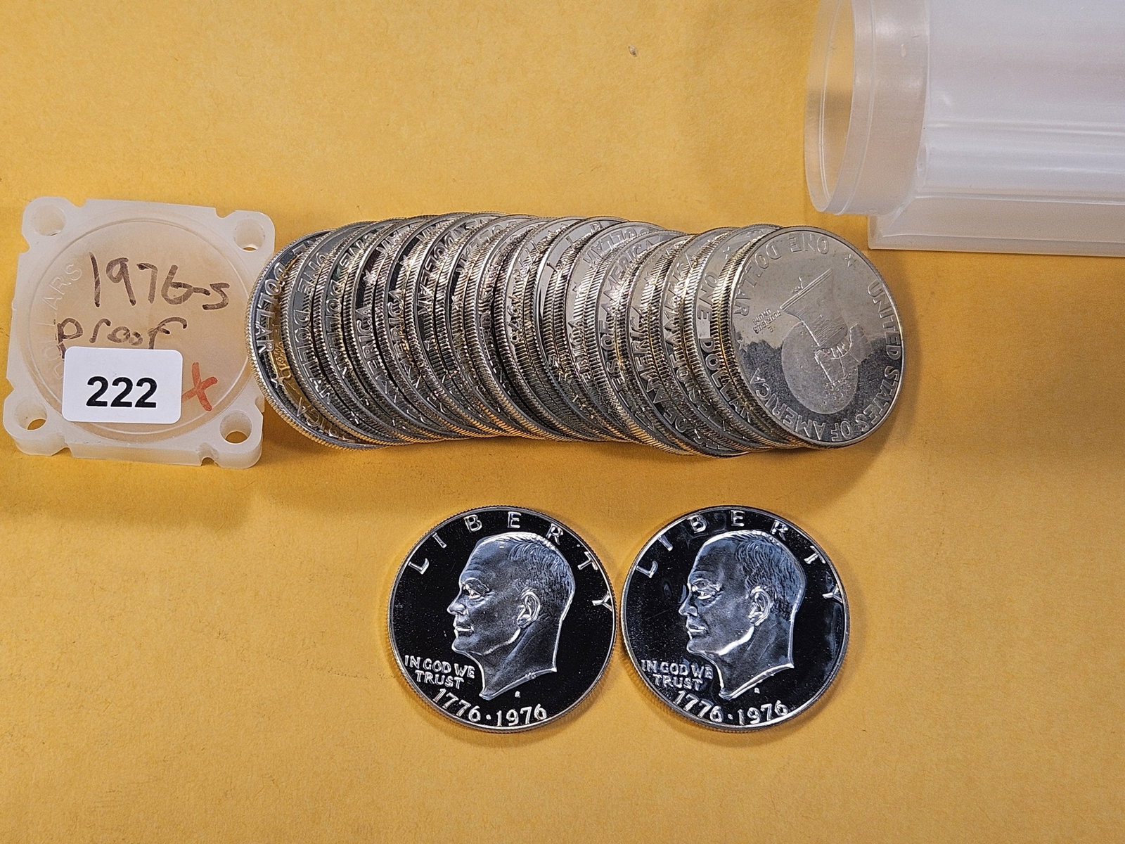 Eighteen 1976-S Eisenhower Silver Dollars - 2