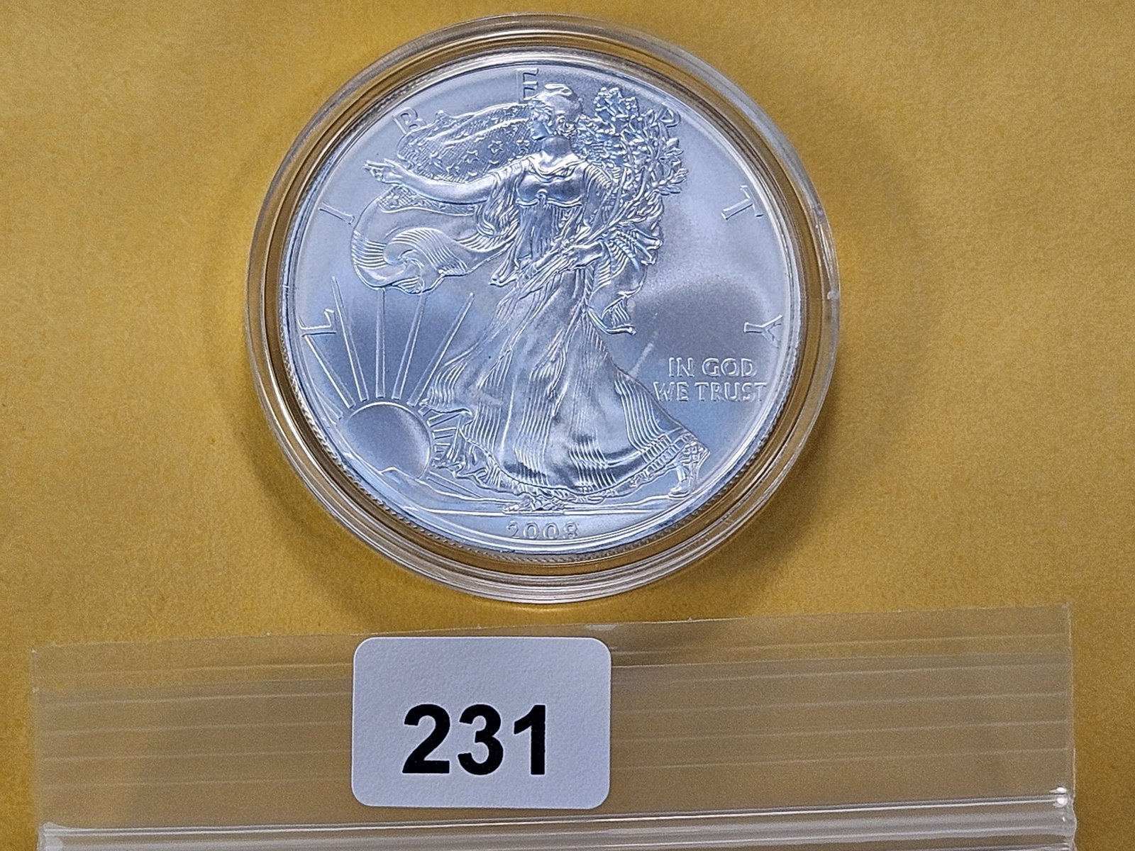GEM Brilliant Uncirculated 2008 American Silver Eagle - 2