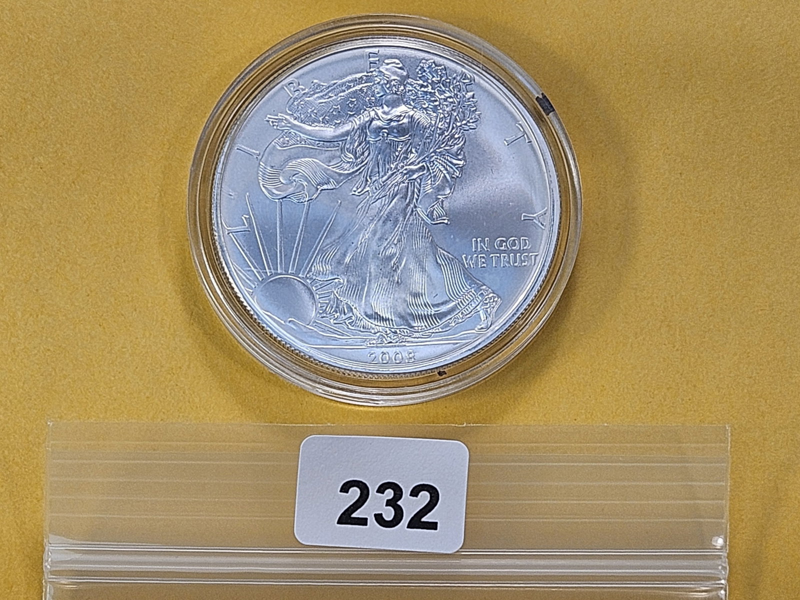 GEM Brilliant Uncirculated 2008 American Silver Eagle - 2