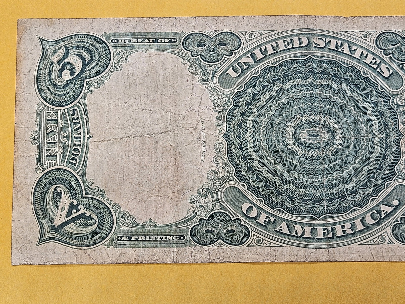 Series 1907 Five Dollar United States Note - 5