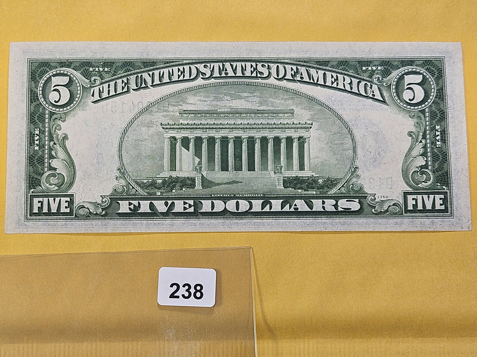 Better Grade Series 1934 Five Dollar Federal Reserve Note - 3