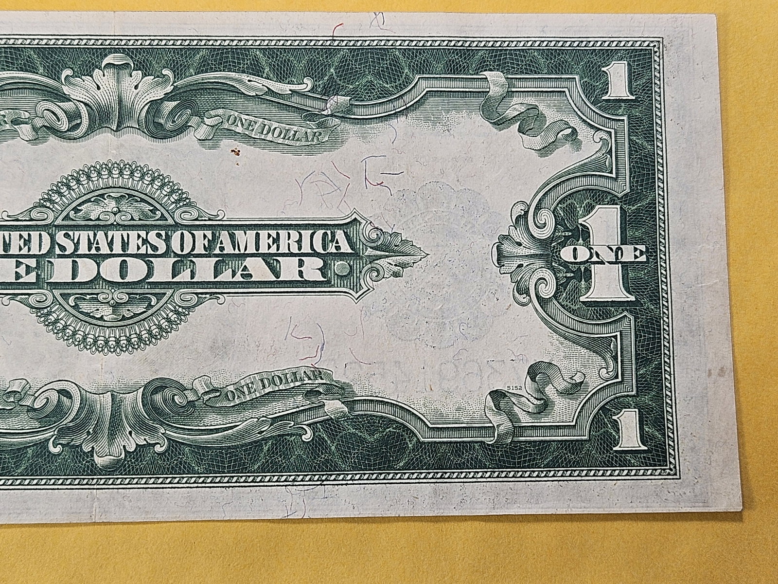 Crisp About Uncirculated Series 1923 Large Size One Dollar Silver Certificate - 6