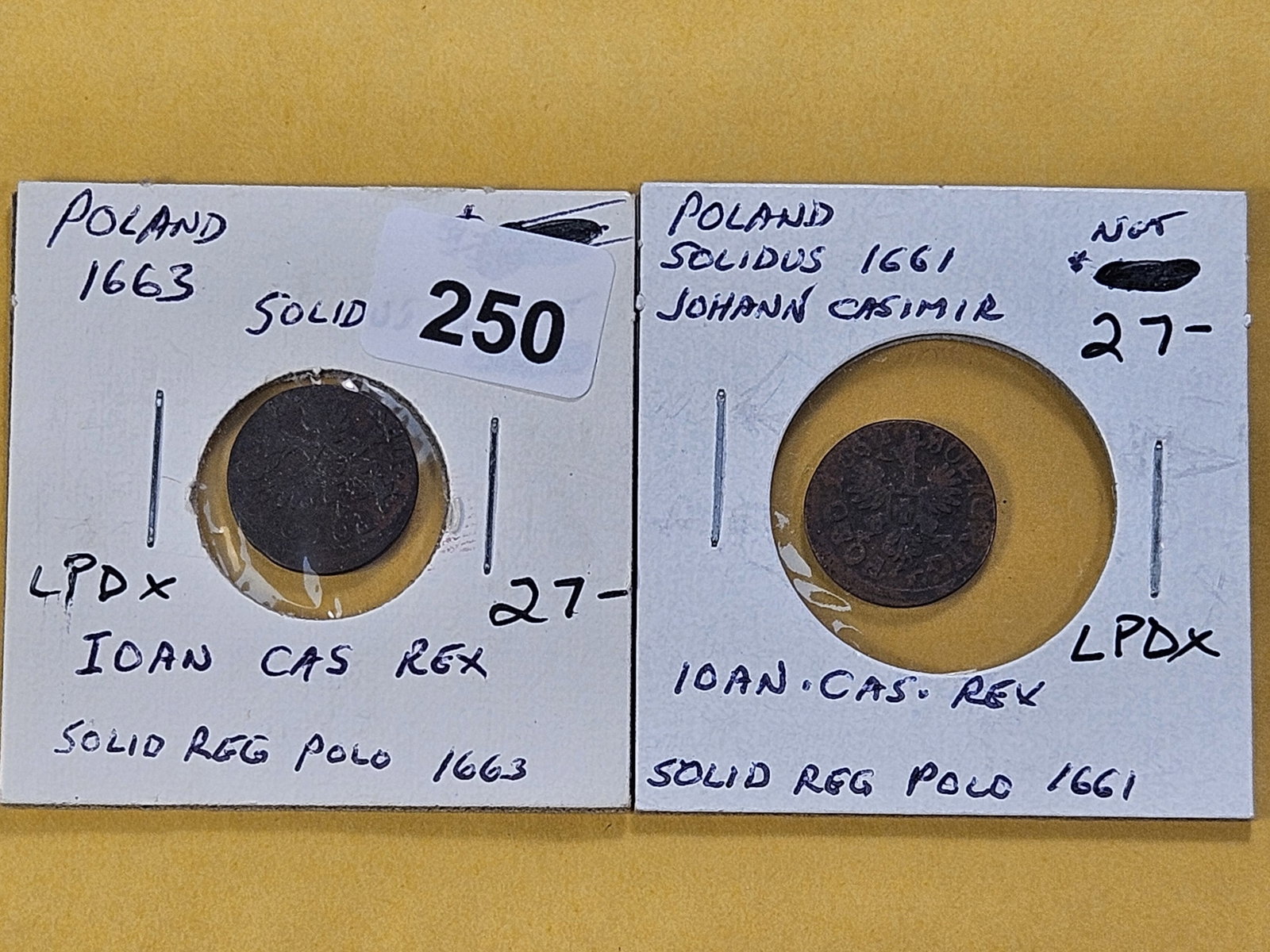 Two Older Polish Solidus Coins: From the 16th Century