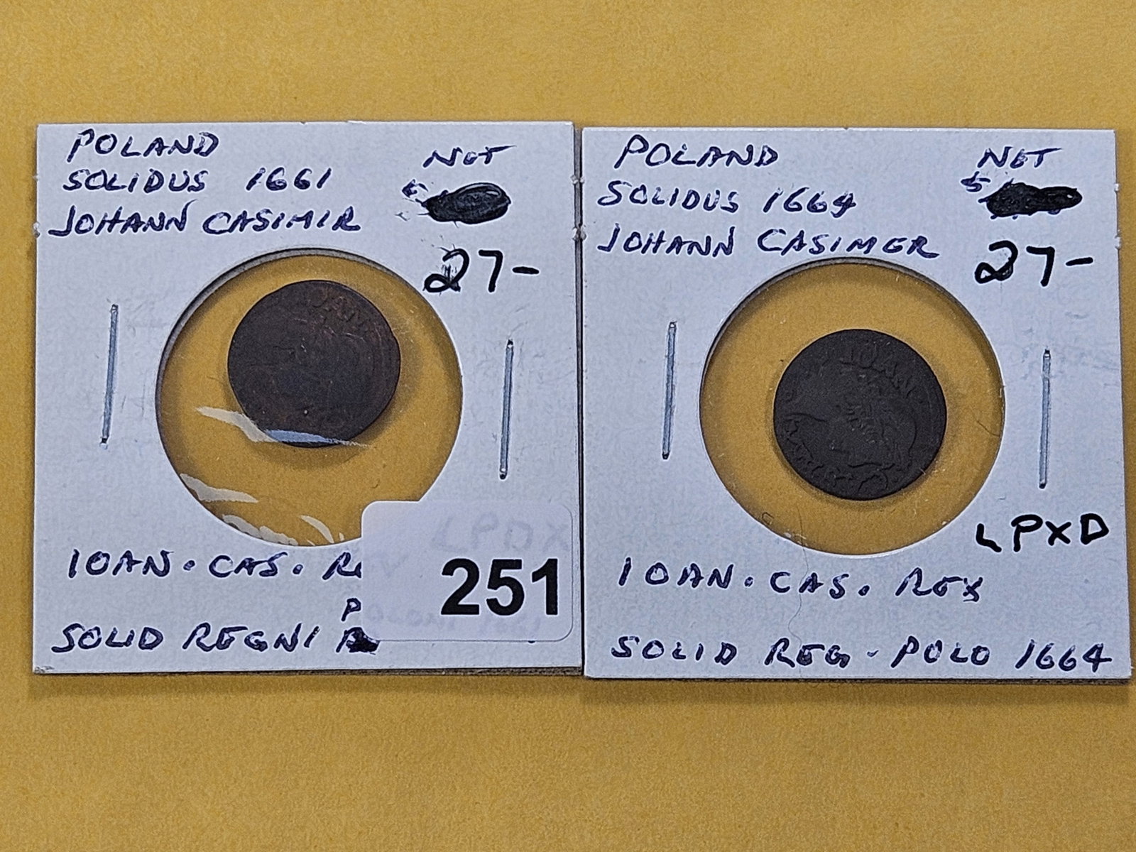 Two Older Polish Solidus Coins: From the 16th Century