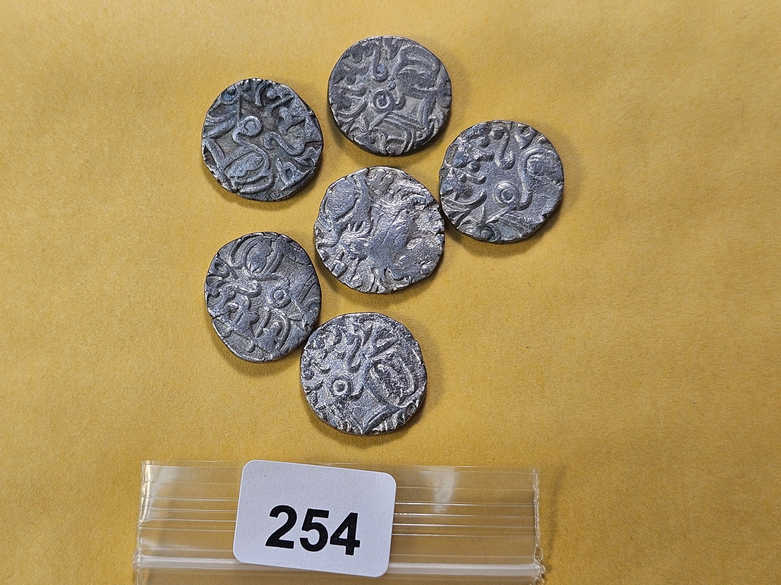 Six Ottoman Empire Siver Coins: Circa 1400