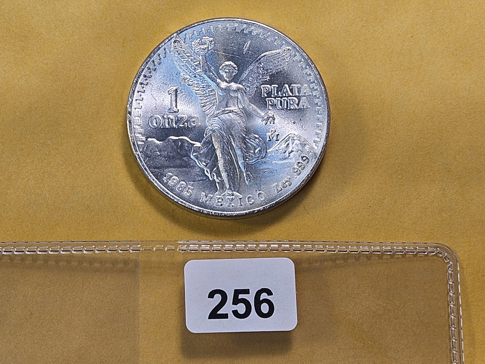 GEM Brilliant Uncirculated 1985 Mexico Silver Onza - 2
