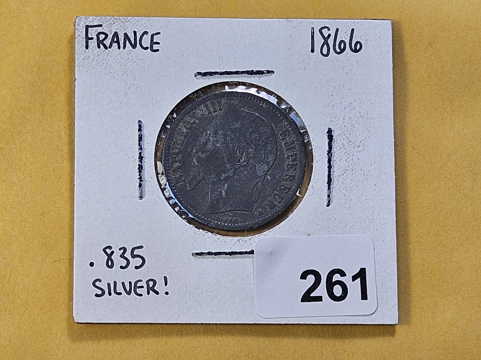 1866 France Silver Franc - 2