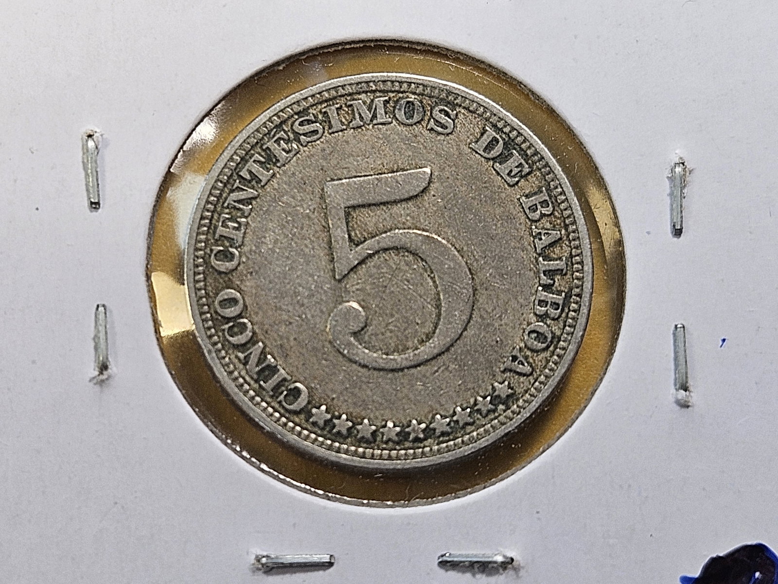 RARE! 1932 Panama 5 Centesimos - 4