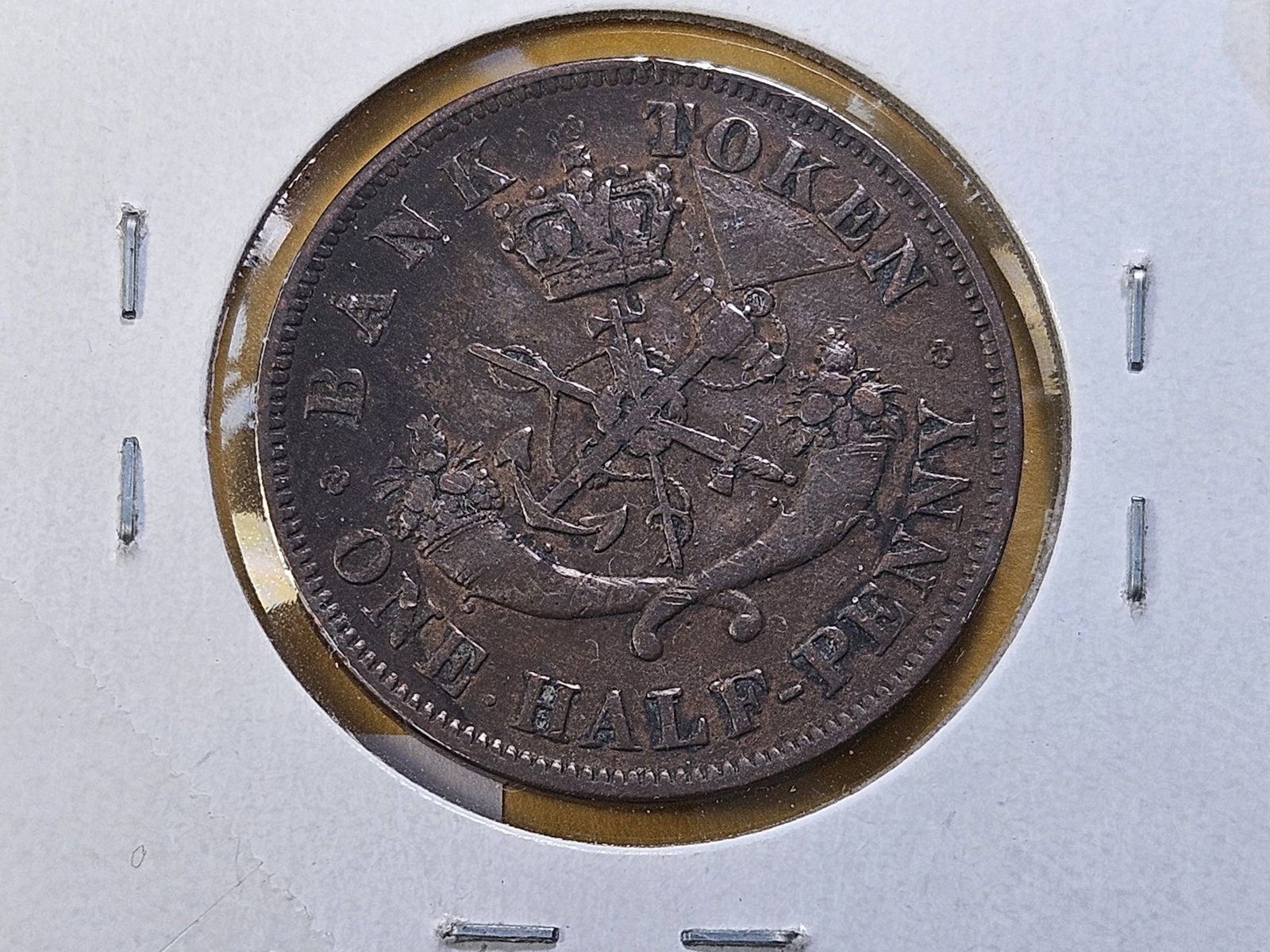 1852 Canada Half Penny Token - 4