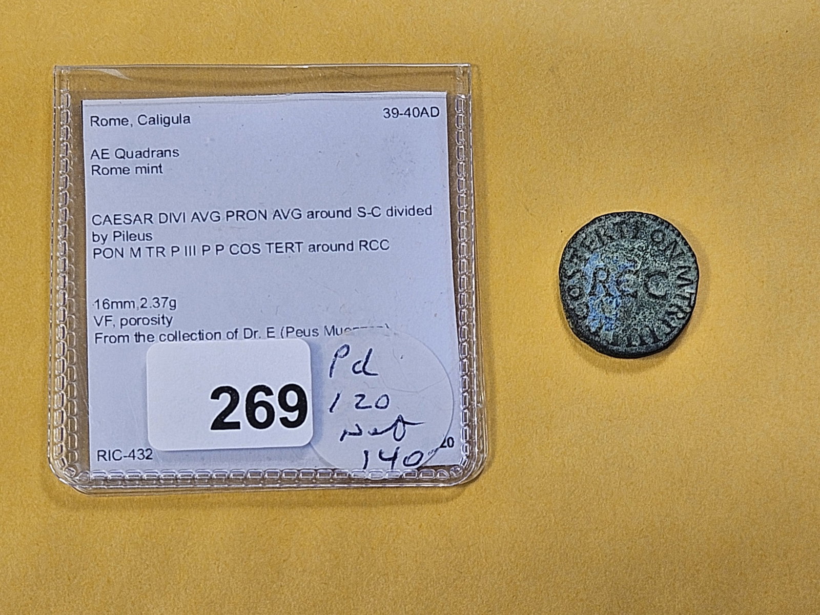 ANCIENT! 39-40 A.D. Roman Coin - 2