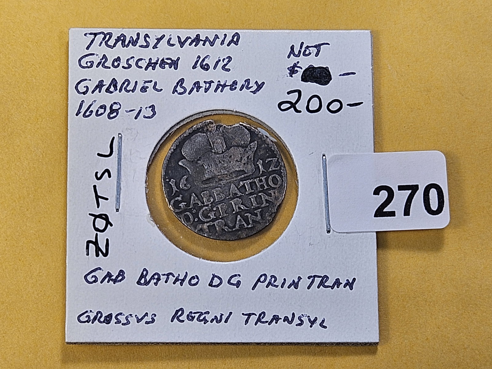 1612 Transylvania Silver Groschen - 2