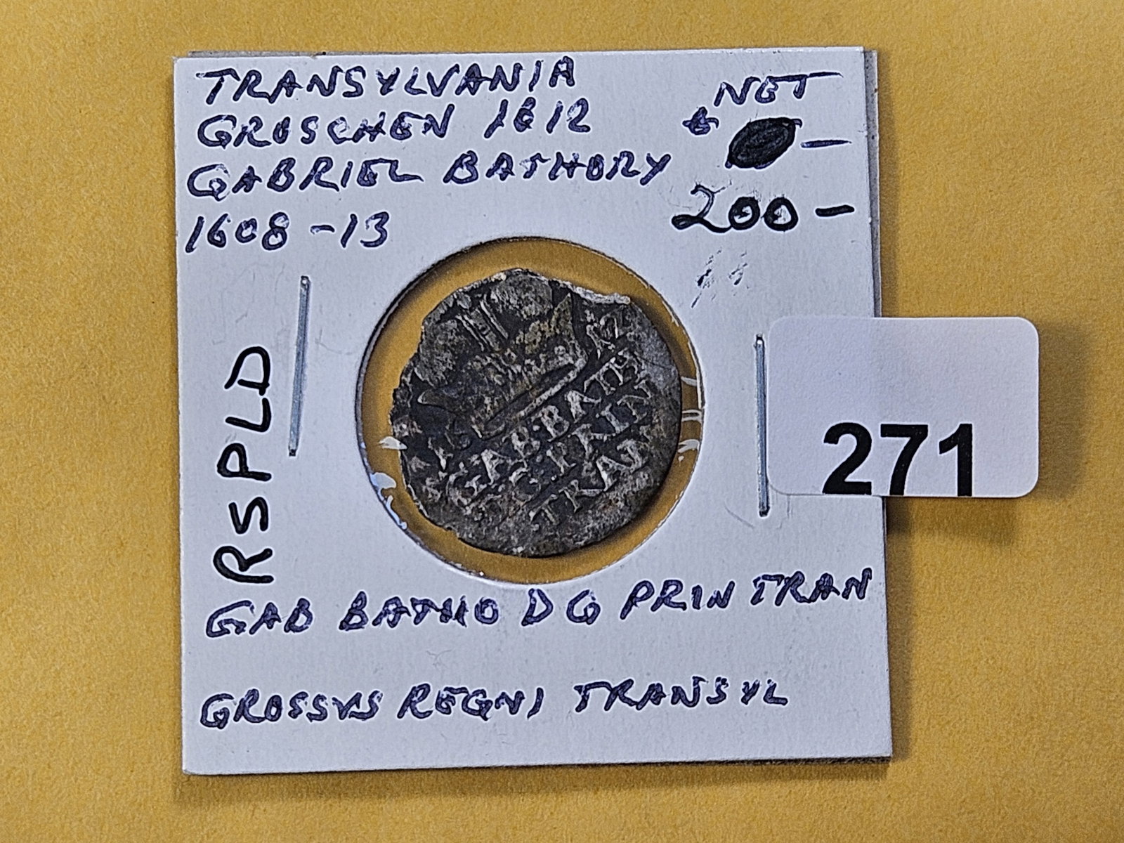 1612 Transylvania Silver Groschen - 2