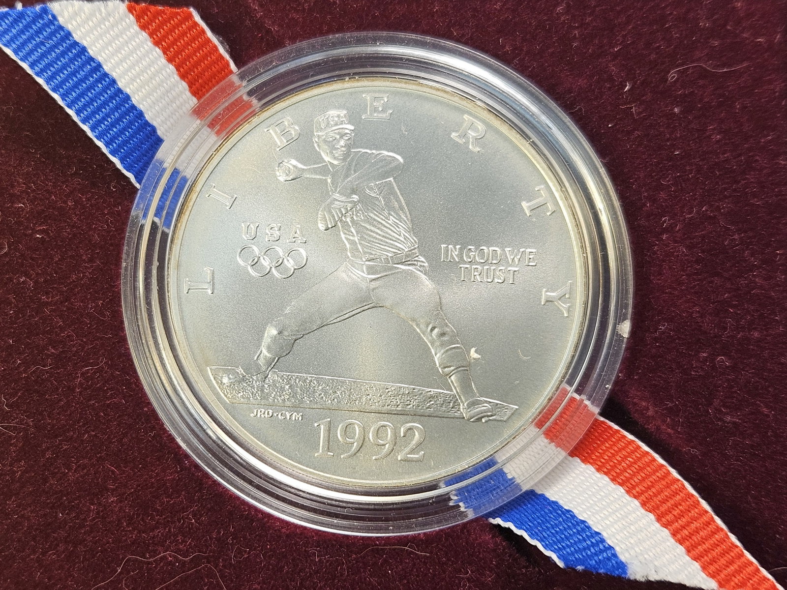 US Mint 1992 Commemorative Silver Dollar - 5