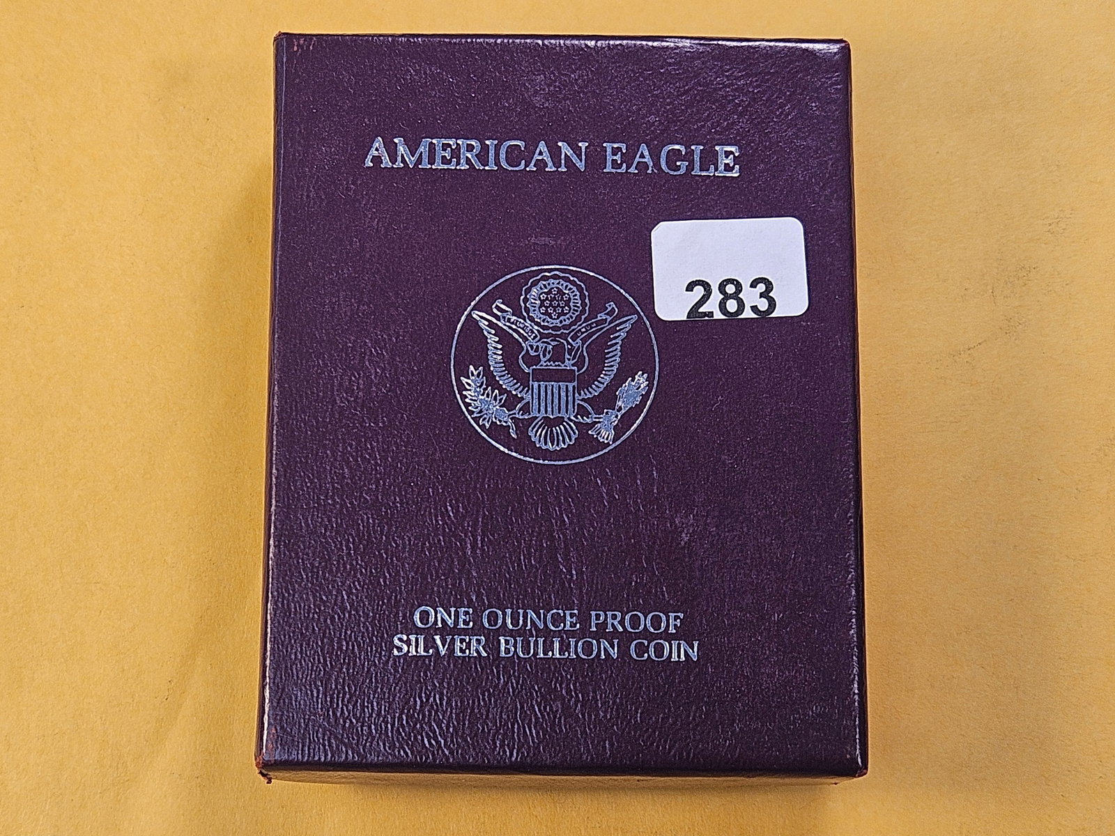 US Mint GEM Proof 1988-S American Silver Eagle: In Original Government Packaging with Certificate of Authenticity