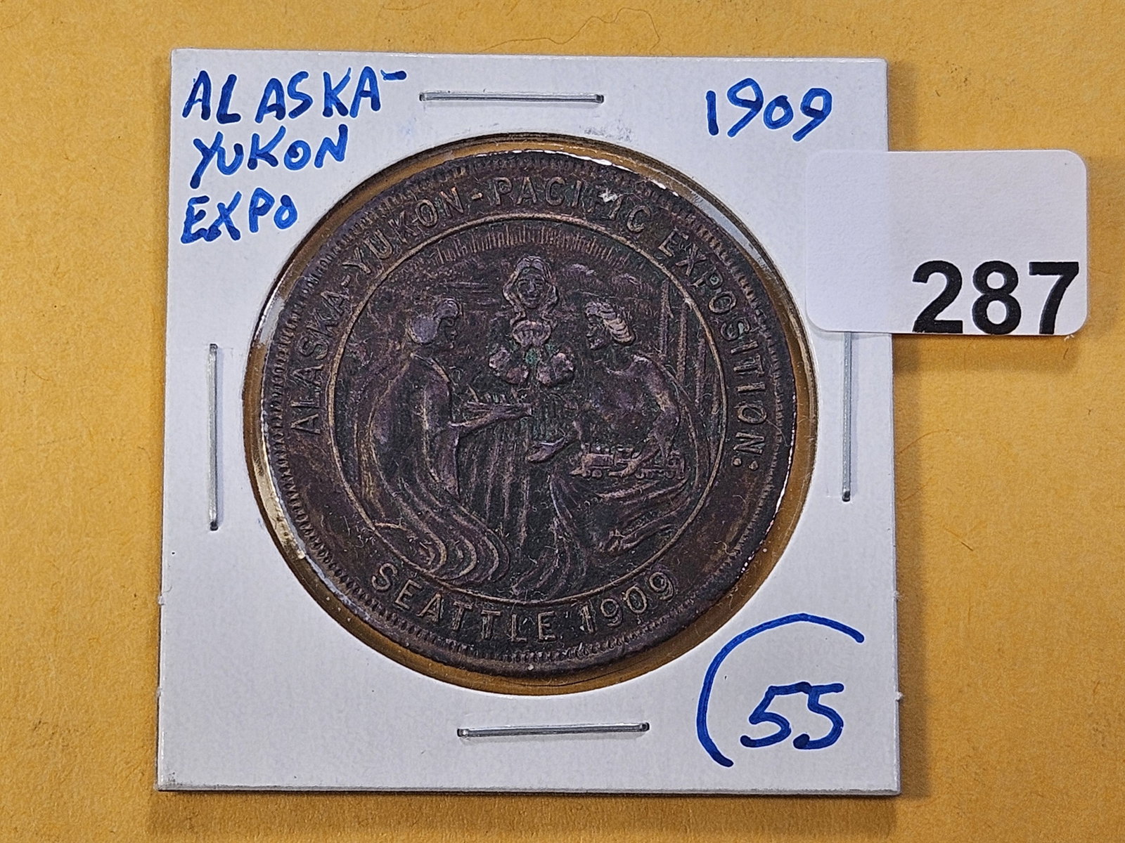 Seattle 1909 Alaska Yukon Pacific Exposition Token - 2