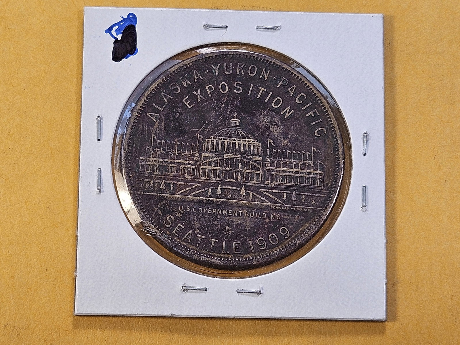 Seattle 1909 Alaska Yukon Pacific Exposition Token - 3