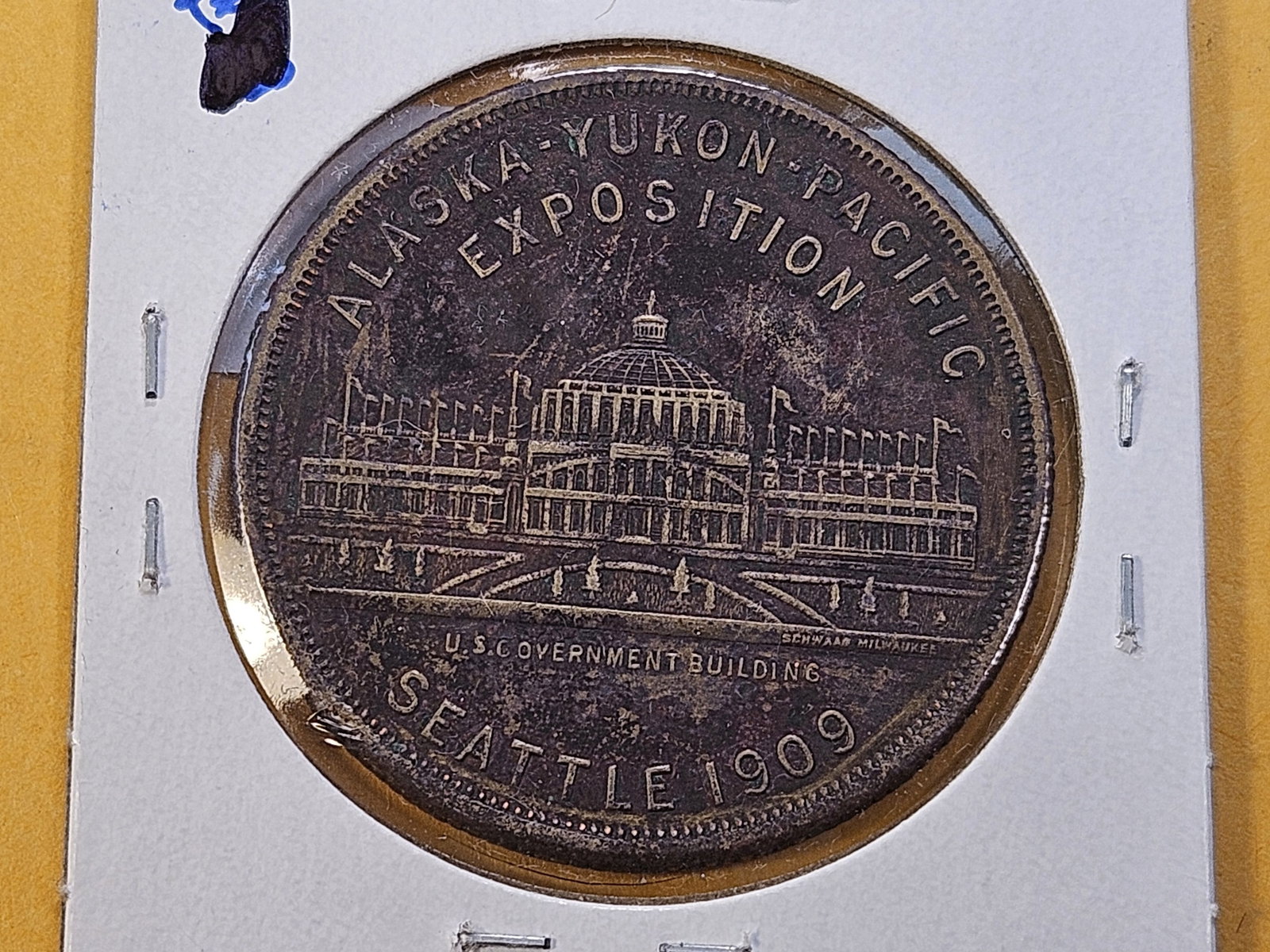 Seattle 1909 Alaska Yukon Pacific Exposition Token - 4