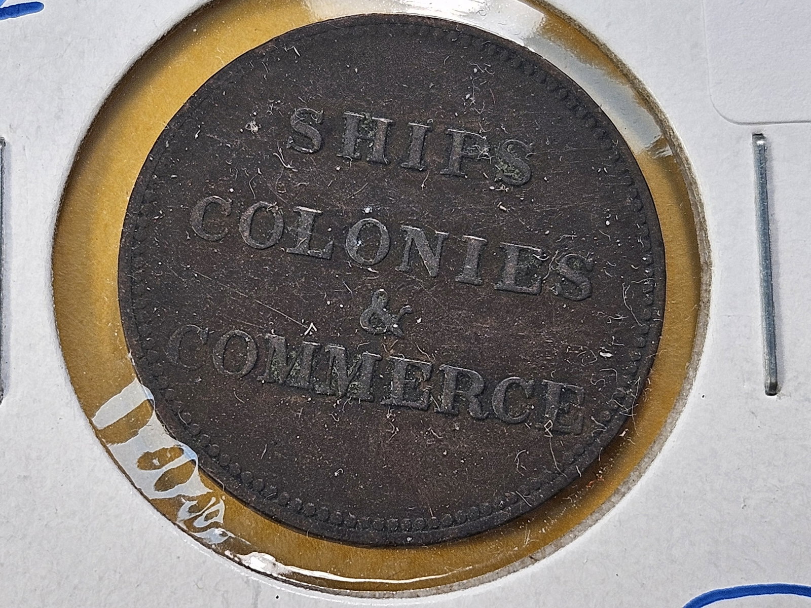 Prince Edwards Island Half Penny Token: Ships, Colonies and Commerce