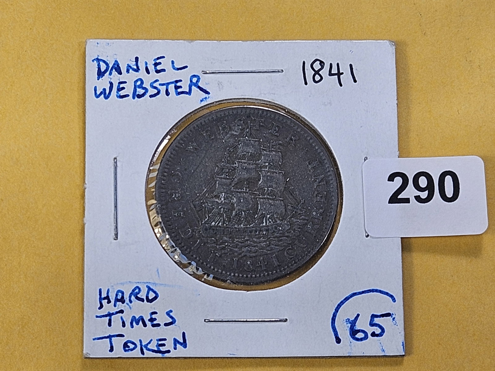 1841 Hard Times Token - 2