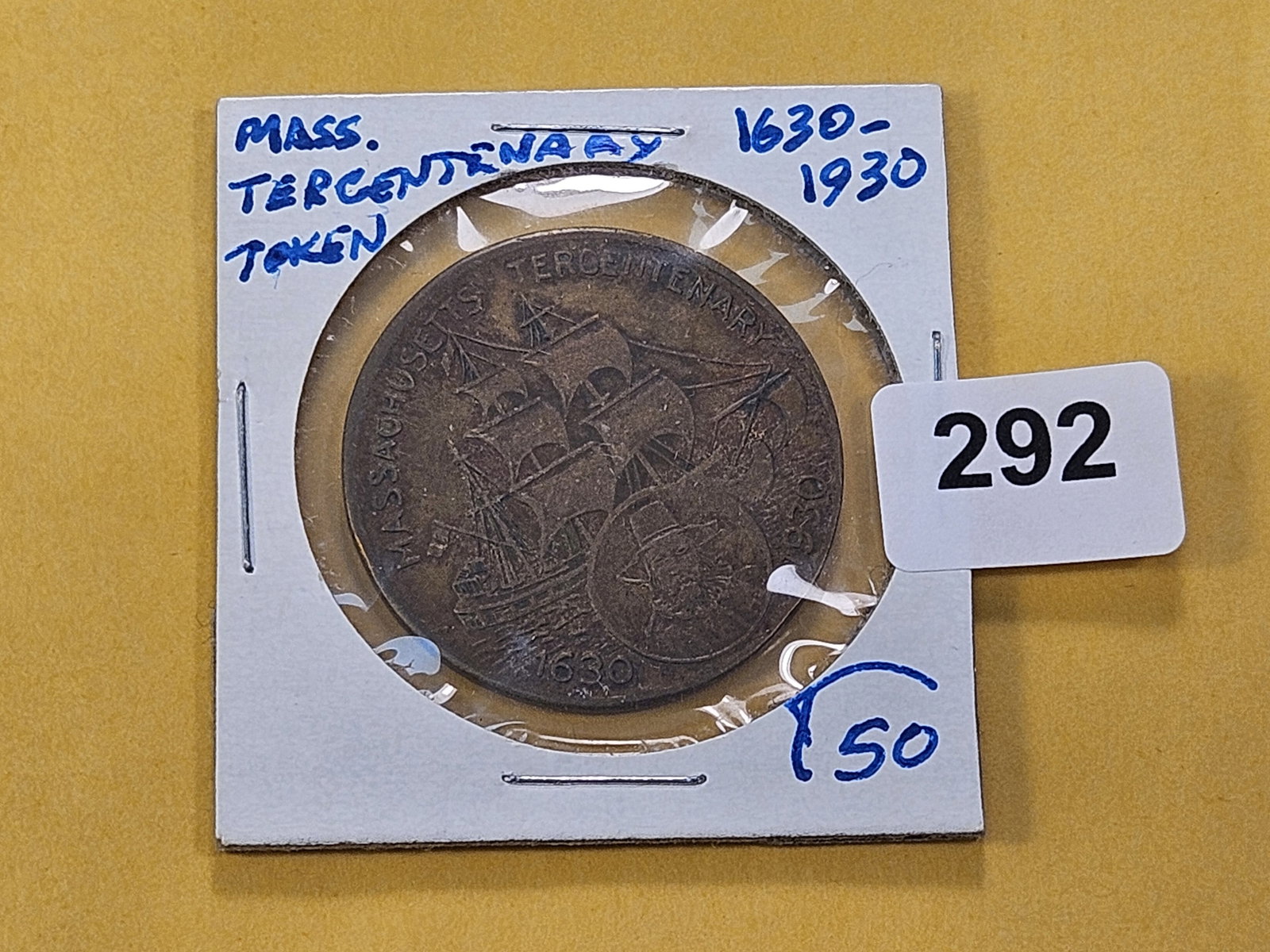 1930 Massachusetts Tercentenary Token - 2