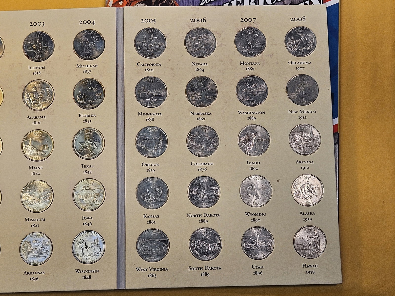 Two Filled US Quarter Albums - 3