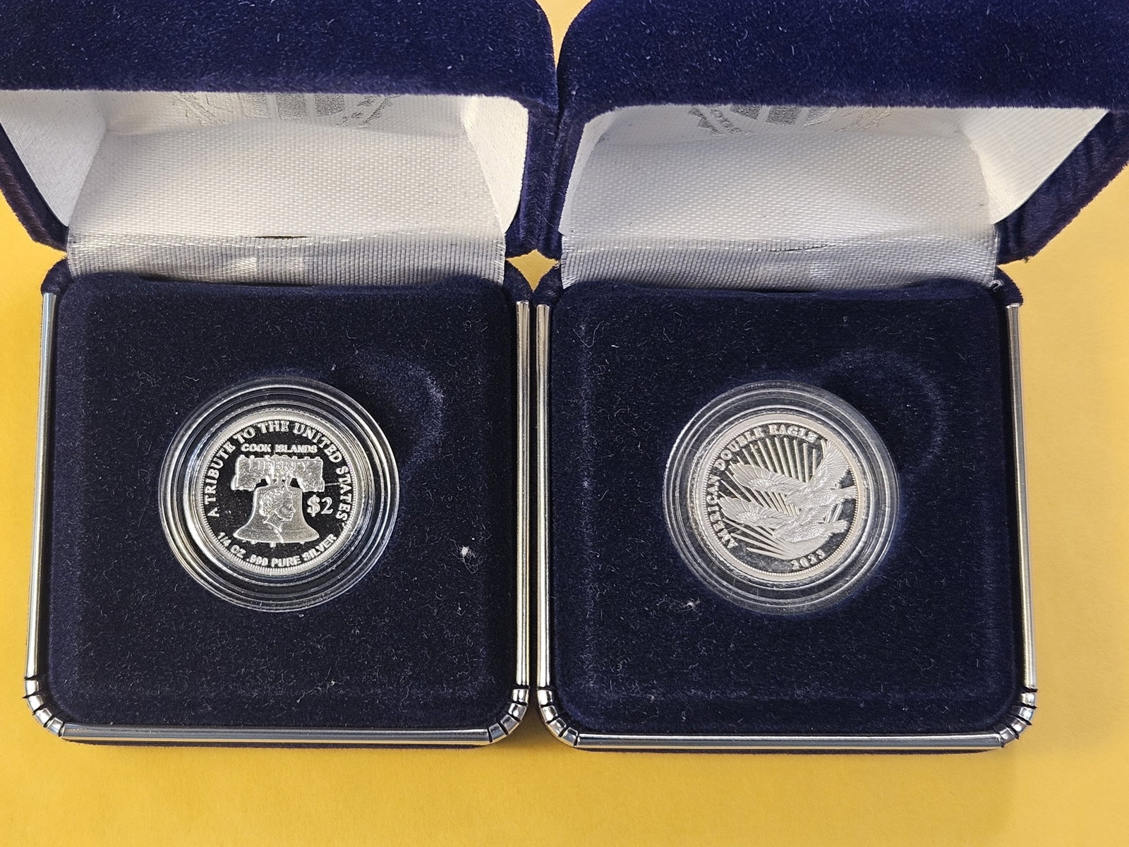 Two 1/4 Troy Ounce .999 Fine Silver Rounds - 2