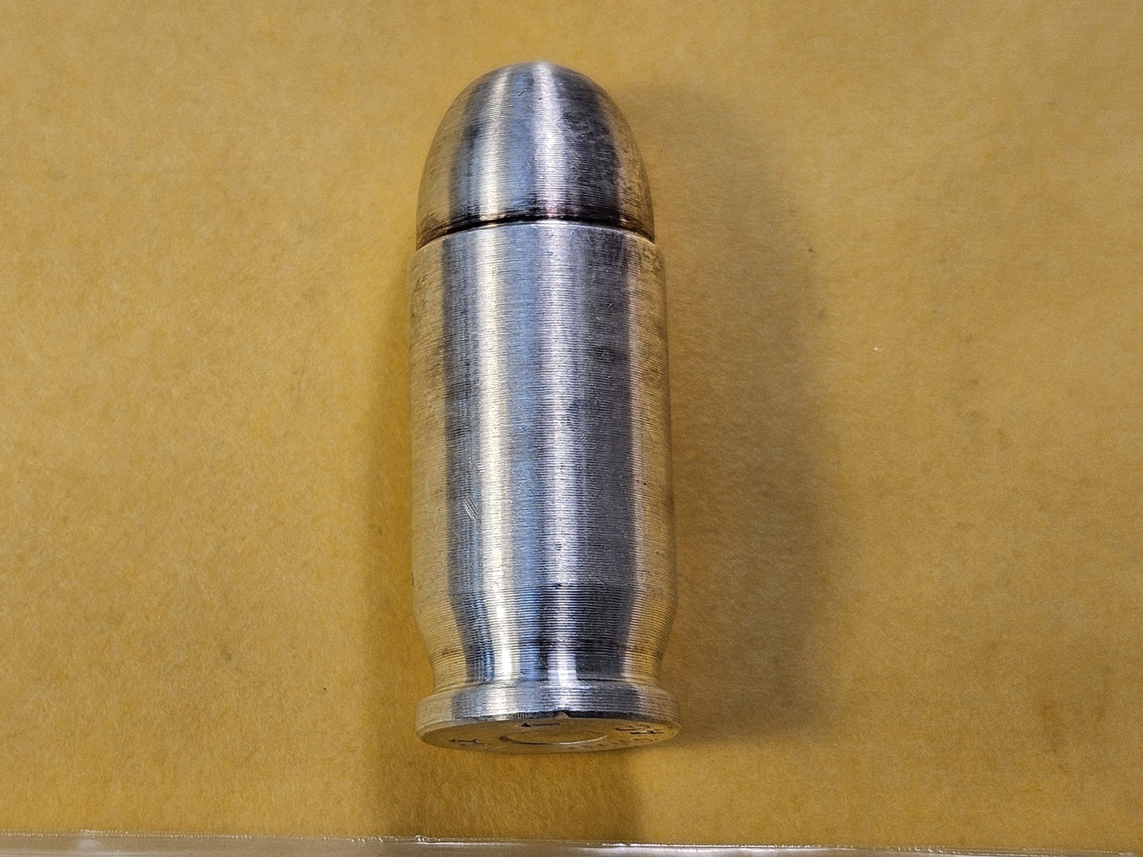 One Troy Ounce .999 Fine Silver Bullet: Silver Bullet! Looks like .45
