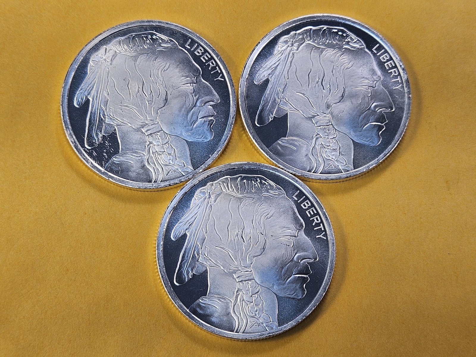 Three 1-Troy Ounce .999 Fine Silver Rounds - 2