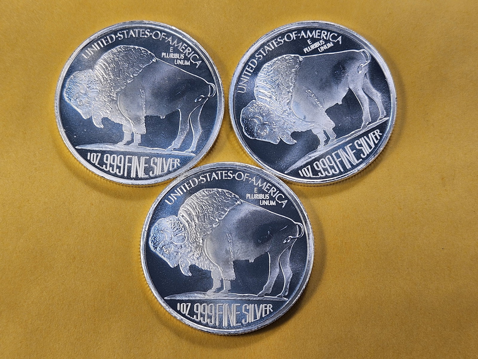 Three 1-Troy Ounce .999 Fine Silver Rounds - 4