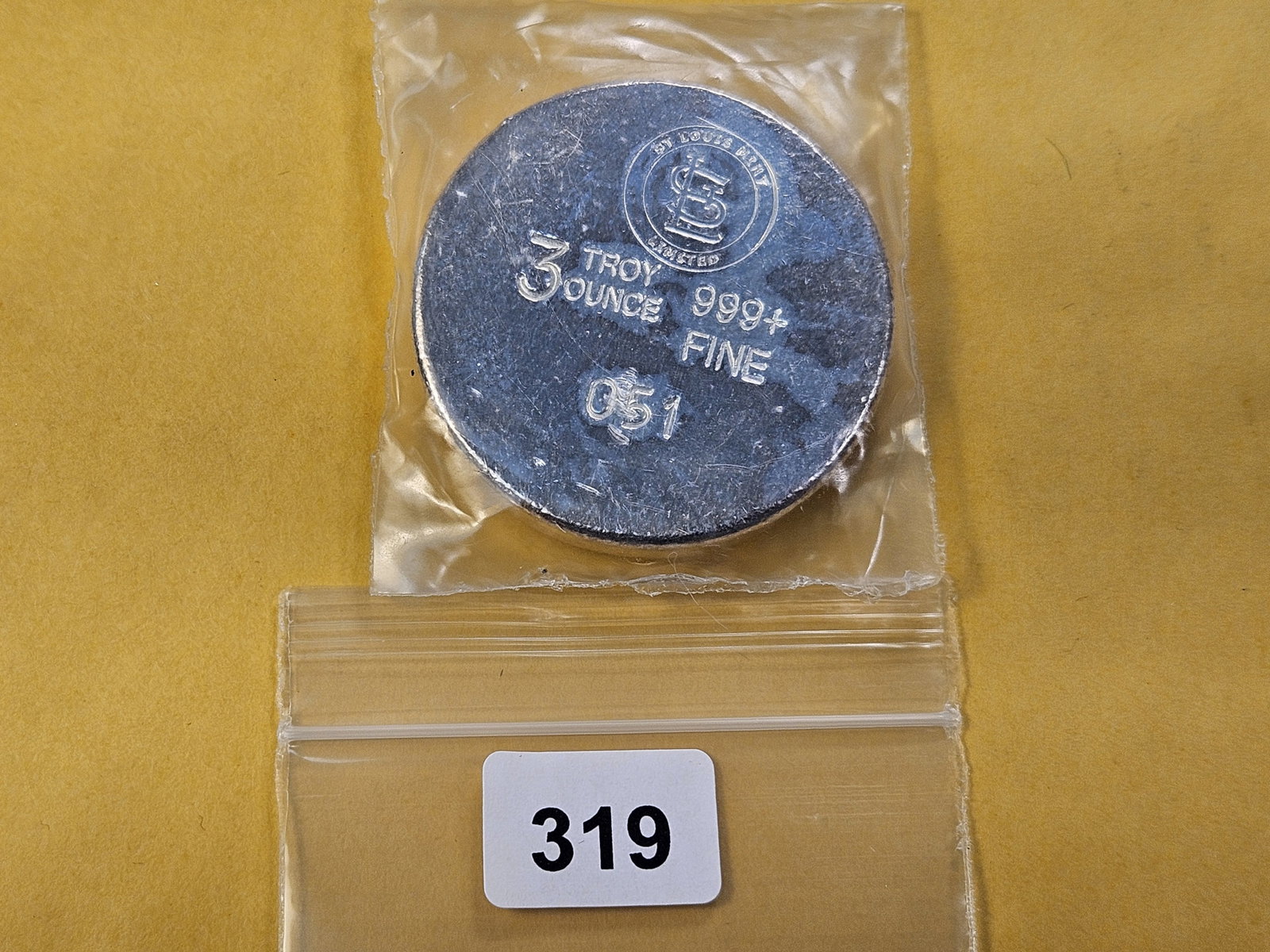 GO BLUES! Three Troy Ounce .999 Fine Silver Sports Round - 3