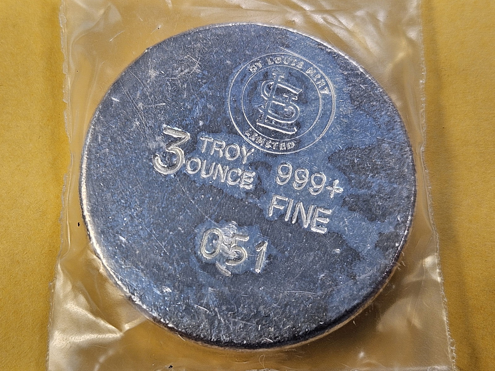 GO BLUES! Three Troy Ounce .999 Fine Silver Sports Round - 4