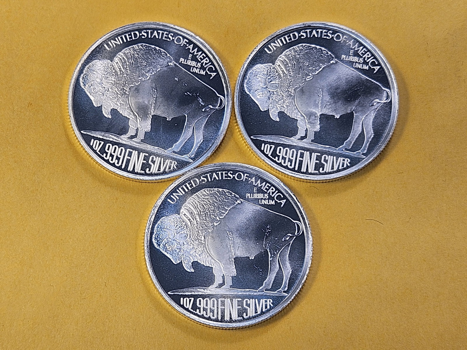 Three 1-Troy Ounce .999 Fine Silver Rounds - 4