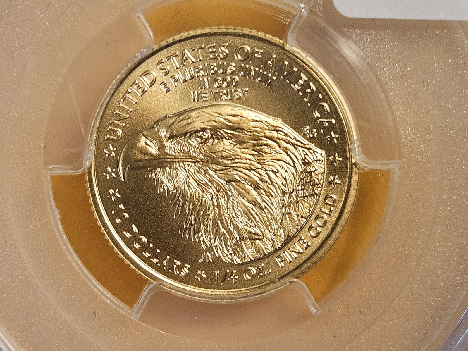 GOLD! PERFECT! PCGS 2023 American $10 Gold Eagle in Mint State 70 (1 of 3)
