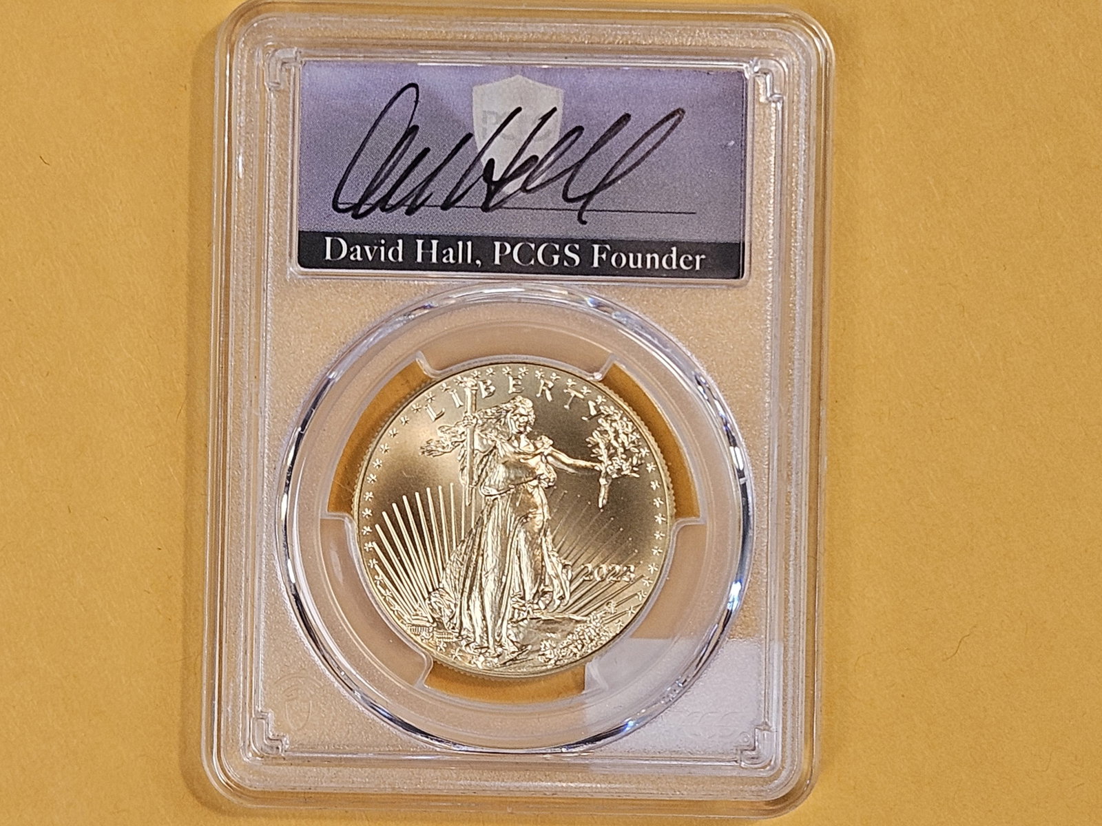 GOLD! PERFECT! PCGS 2023 American $50 Gold Eagle in Mint State 70 - 3
